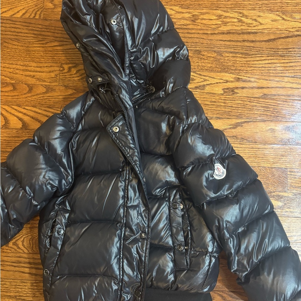 Women Black Moncler Puffer Coat Size 3